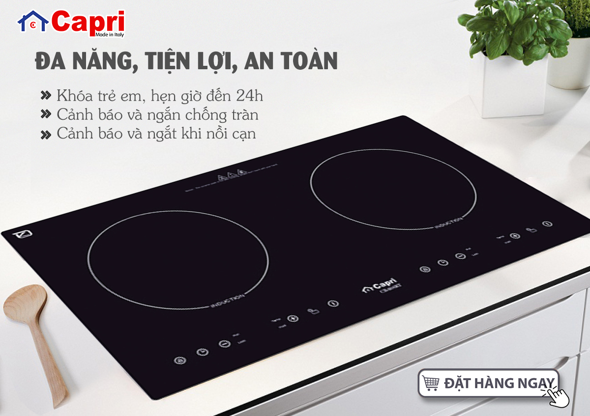 Mặt kính Crystallite dùng cho bếp điện từ Capri